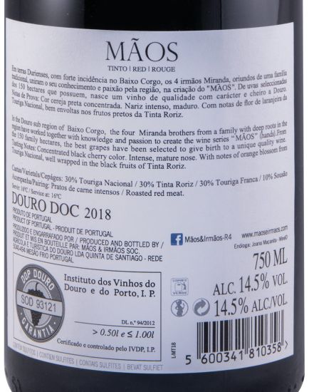 2018 Mãos red
