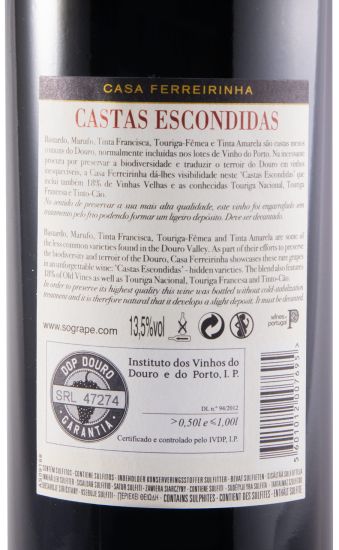 2018 Casa Ferreirinha Castas Escondidas red