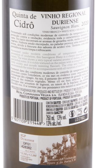 2020 Quinta de Cidrô Sauvignon Blanc white