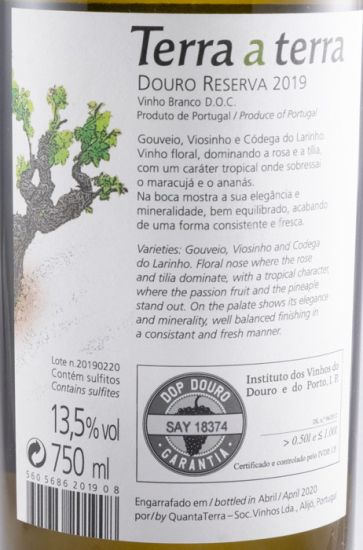 2019 Terra a Terra Reserva branco