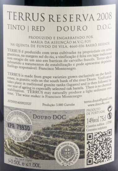 2008 Terrus Reserva tinto