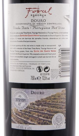 2009 Foral dos Quatro Ventos Reserva tinto