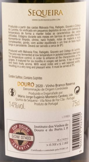 2020 Quinta da Sequeira Reserva white