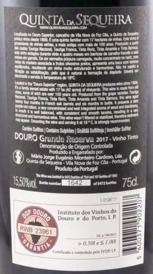 2017 Quinta da Sequeira Grande Reserva red