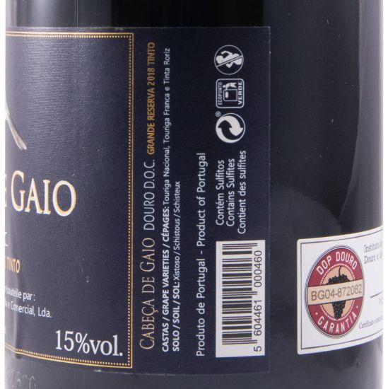 2018 Cabeça de Gaio Grande Reserva red