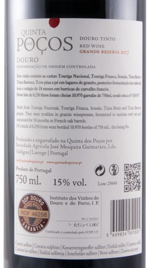 2017 Quinta dos Poços Grande Reserva tinto