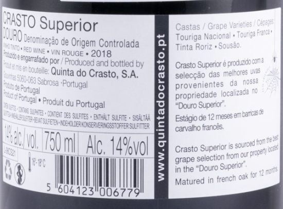 2018 Crasto Superior red