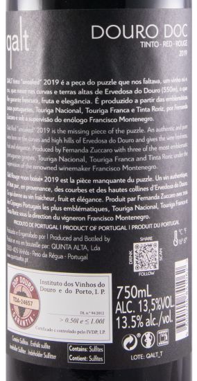 2019 Quinta Alta Qalt Unoaked tinto