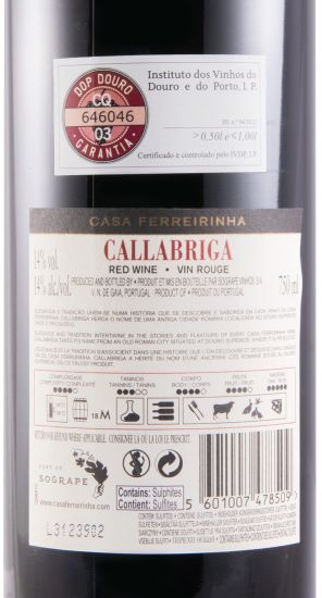 2019 Casa Ferreirinha Callabriga red