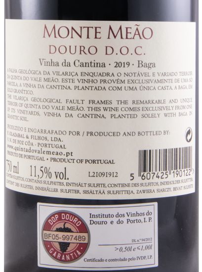 2019 Monte Meão Vinha da Cantina Baga tinto