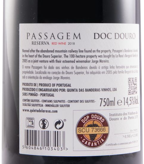 2018 Passagem Reserva tinto