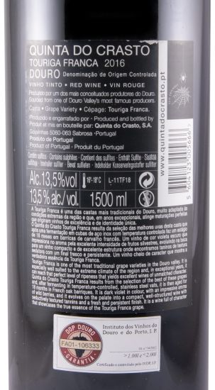 2016 Quinta do Crasto Touriga Franca tinto 1,5L