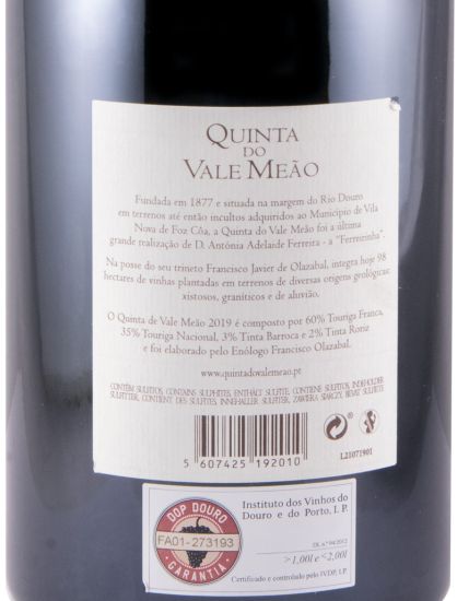 2019 Quinta do Vale Meão tinto 1,5L