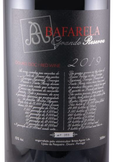2019 Bafarela Grande Reserva tinto 3L