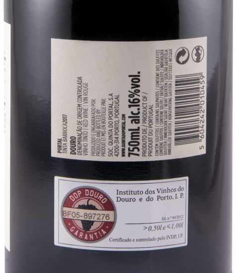 2017 Quinta do Portal Tinta Barroca tinto