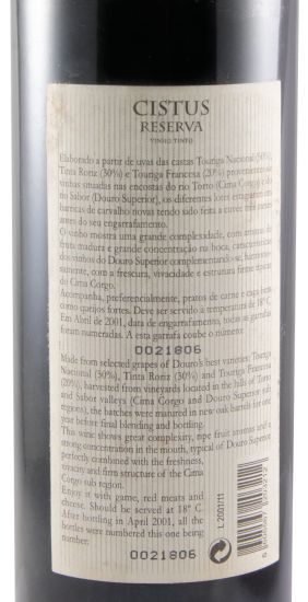 1999 Cistus Reserva tinto