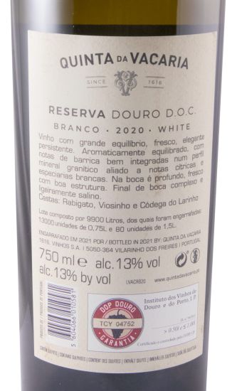 2020 Quinta da Vacaria Reserva white
