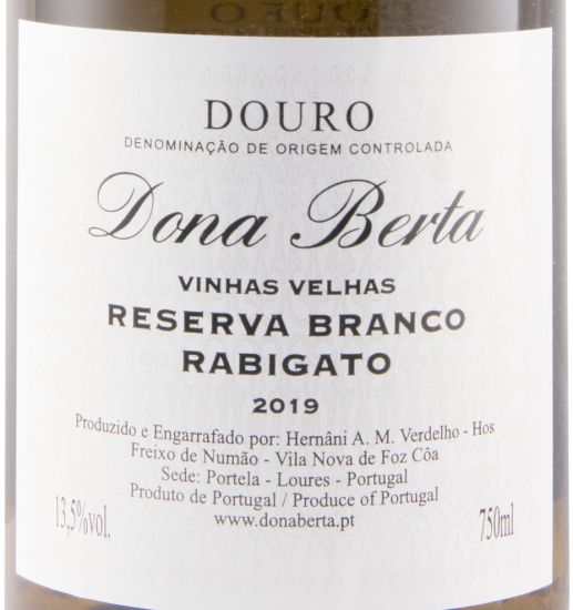 2019 Dona Berta Rabigato Vinhas Velhas Reserva branco