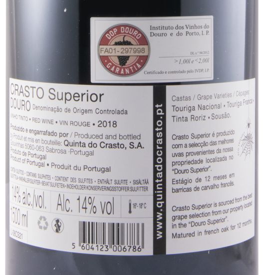 2018 Crasto Superior red 1.5L