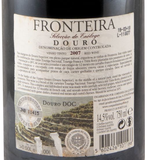 2007 Fronteira Selecção do Enólogo red