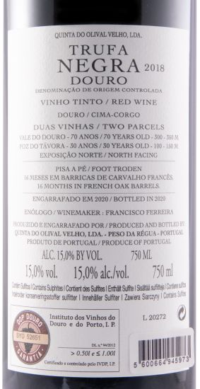 2018 Quinta do Olival Velho Trufa Negra red
