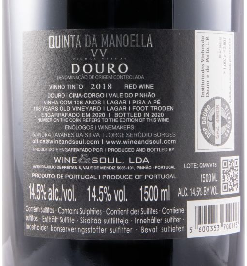 2018 Quinta da Manoella Vinhas Velhas tinto 1,5L