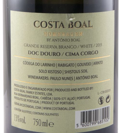 2015 Costa Boal Homenagem Grande Reserva white