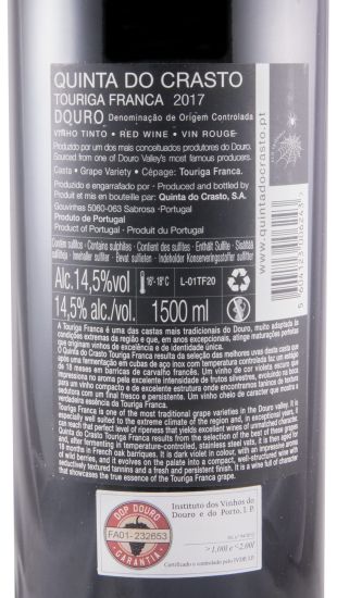 2017 Quinta do Crasto Touriga Franca tinto 1,5L