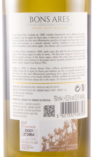 2020 Quinta dos Bons Ares branco