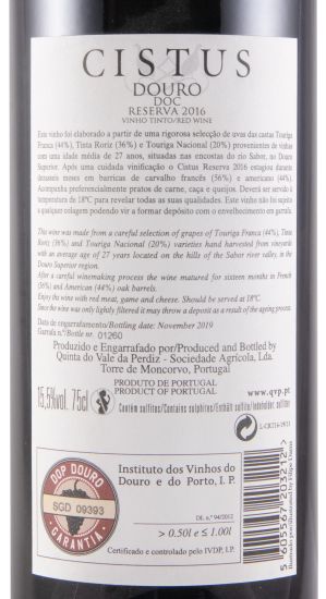 2016 Cistus Reserva red