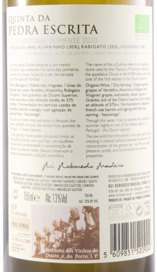 2020 Quinta da Pedra Escrita biológico branco