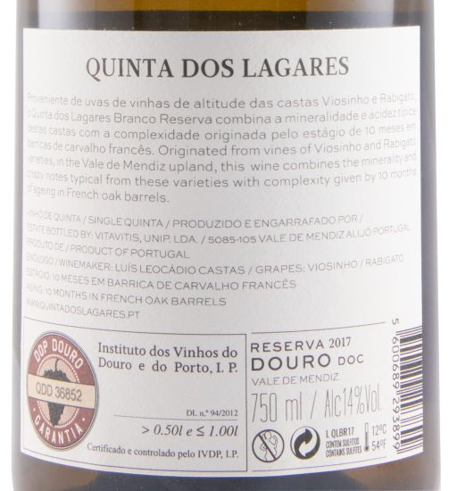 2017 Quinta dos Lagares Reserva branco