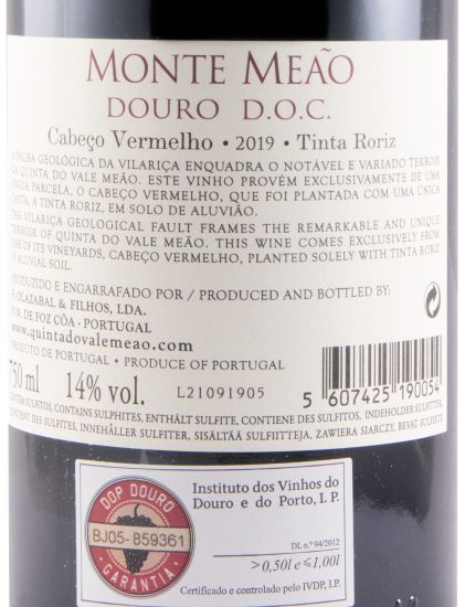 2019 Monte Meão Vinha do Cabeço Vermelho Tinta Roriz tinto