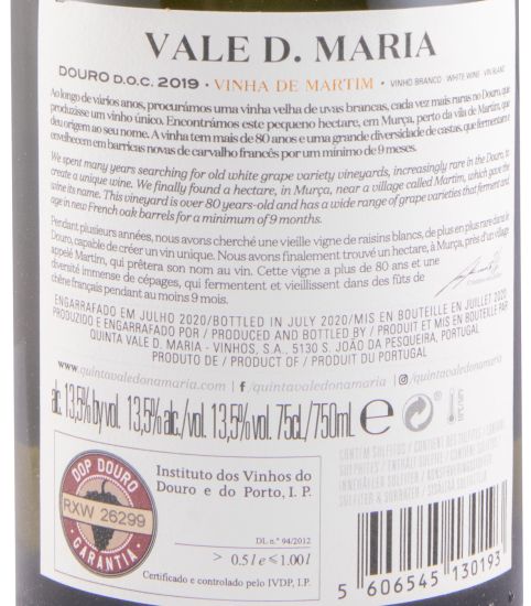 2019 Vale D. Maria Vinha de Martim branco
