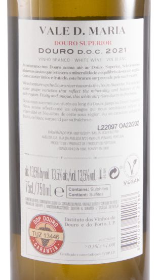 2021 Vale D. Maria Douro Superior white