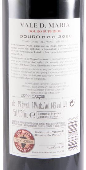 2020 Vale D. Maria Douro Superior tinto
