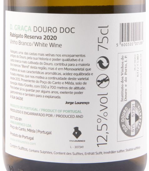 2020 D. Graça Rabigato branco
