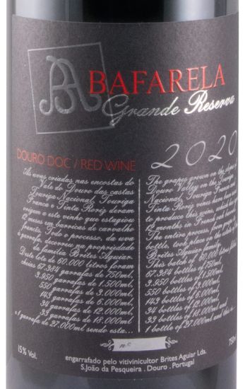 2020 Bafarela Grande Reserva tinto