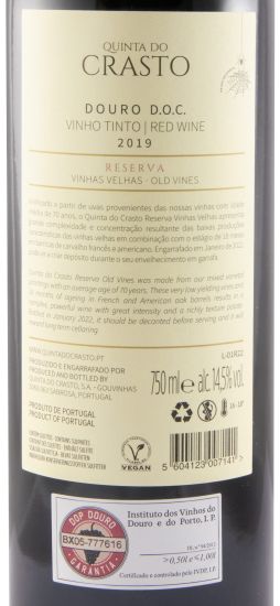 2019 Quinta do Crasto Vinhas Velhas Reserva tinto