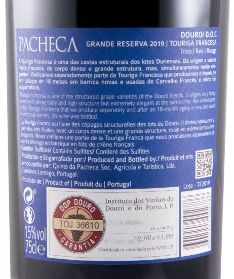 2019 Pacheca Touriga Francesa Grande Reserva red