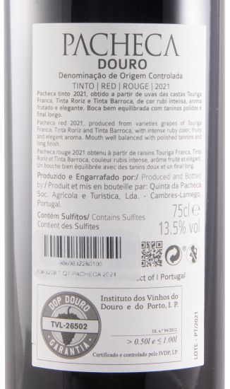 2021 Quinta da Pacheca red