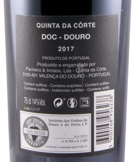 2017 Quinta da Côrte red