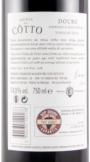 2018 Quinta do Côtto Vinha do Dote tinto