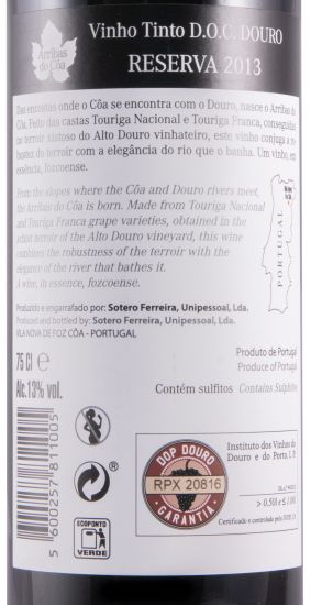 2013 Arribas do Côa Reserva tinto