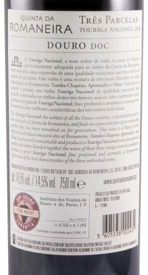 2019 Quinta da Romaneira Três Parcelas Touriga Nacional red