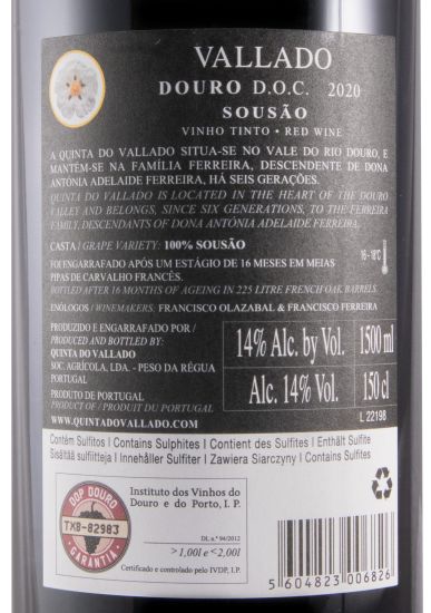 2020 Vallado Sousão red 1.5L