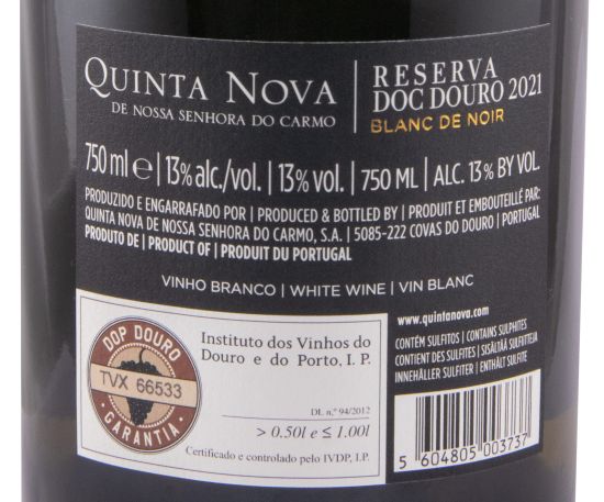 2021 Quinta Nova Reserva Blanc de Noir branco