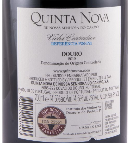 2019 Quinta Nova Vinha Centenária Referência P28/P21 tinto