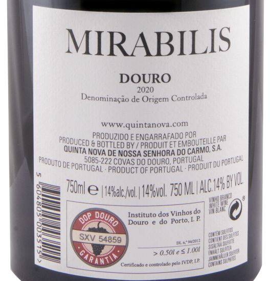 2020 Quinta Nova Mirabilis branco