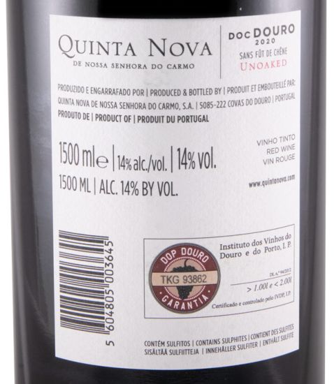 2020 Quinta Nova Unoaked tinto 1,5L